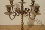 Antique brass candleabra