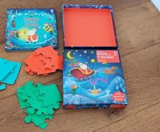 Usborne Santa Book and Jigsaws