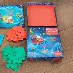 Usborne Santa Book and Jigsaws