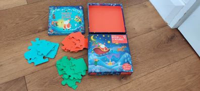 Usborne Santa Book and Jigsaws