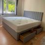 New 4ft Small Double, 4ft6 Double, 5ft King And 6ft Superking Size Divan Beds Instock. Tufted Mattresses Available. Multiple Headboard Options Image 6