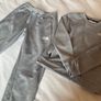 Boys genuine North Face Grey 2 piece tracksuit set joggers top 12 13 xl Image 3