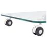 Coffee Table 45x40x63 cm Tempered Glass Image 4