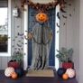 3" Hanging Ghost Pumpkin with Bendable Arms, Halloween Hanging Pumpkin Man Grim Reapers Decorations, Scary Haunted House Prop for Halloween Party Indoor Outdoor Lawn Decor Image 4