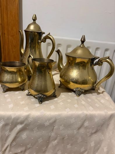 Vintage Ornate 4-Piece E.P.N.S. Tea & Coffee Service Set