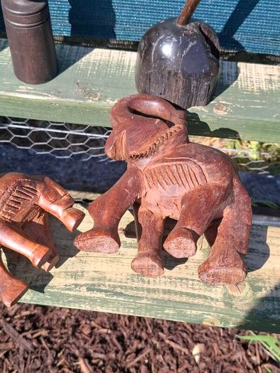 Hand carved Elephants