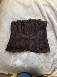 Wallis brown lace bodice Top