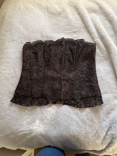 Wallis brown lace bodice Top