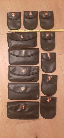 Fireproof Wallets x 12 for documents, cash, jewellery etc