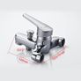 Ibergrif Roma - Tub-Shower Mixer Tap with Handset, Hose, Holder, Chrome Image 3