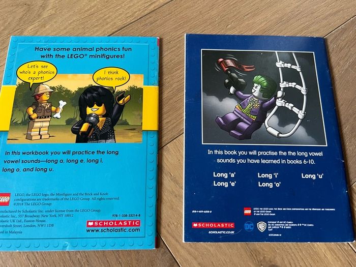 Unused - Lego Phonics Workbooks x 2