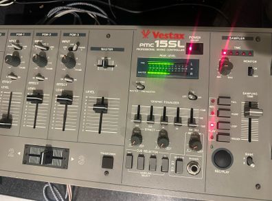 Vestax PMC 15SL mixer and sampler.