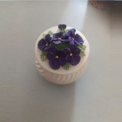 Vintage Welsh Handmade Trinket Box 1984