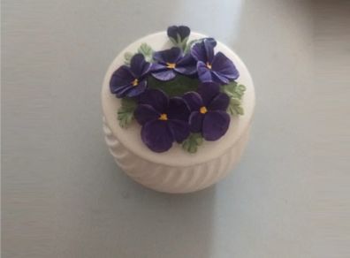 Vintage Welsh Handmade Trinket Box 1984