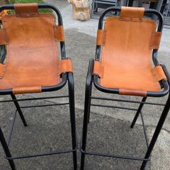 Two highback barstools