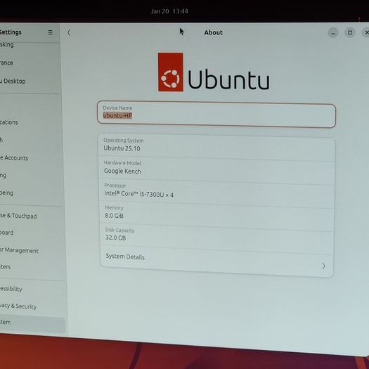 Linux Ubuntu Hp G2 -core I5 7300u 2.6 Ghz - 8 Gb - Ssd 32 Gb