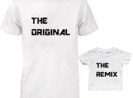 main image for ad Funny Cute Daddy and Baby Matching T-Shirts Set - the original-the remix