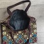 Authentic Vintage 1970s/1980s Beaded Corduroy Handbag / Bag Image 10