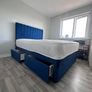 NEW 4'6 Grey base with mattress & Headboard Image 2