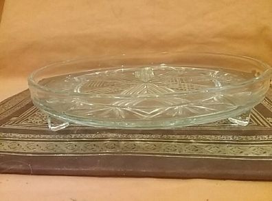 Vintage glass cake stand
