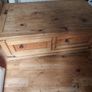 Solid wood coffee table with drawers Image 3