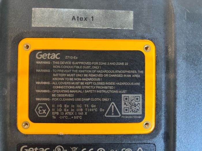 Getac Z710-ex tablet