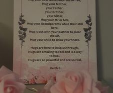 Poetry Canvas/Magnets (Hugs)
