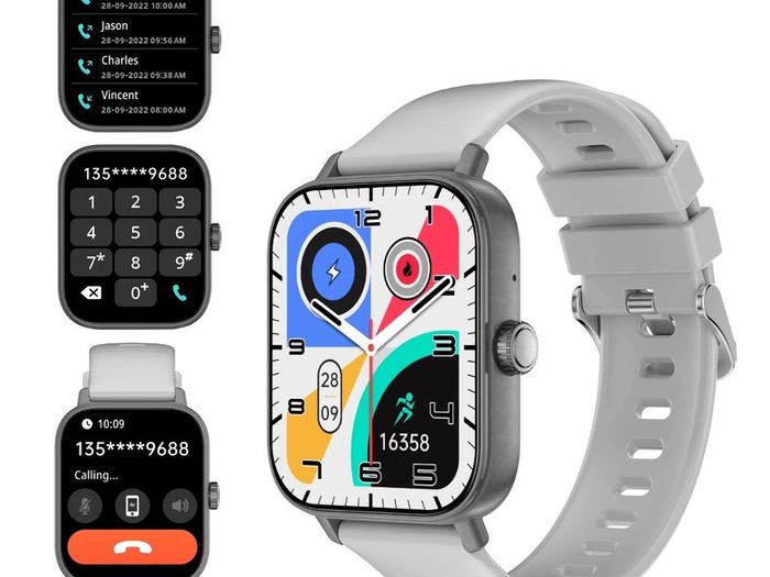 Fashion Smart Watch 1.83" Waterproof Fitness Heart Rate Tracker for Men/Women