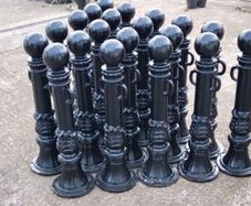Brand new cast iron bollards