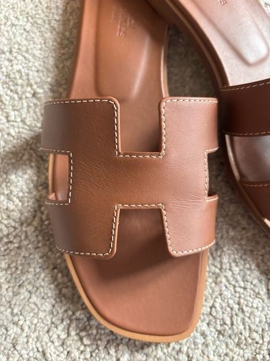 Hermes Oran sandals size 37