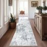 MULTIPLE SIZES AVAILABLE | Abstract Runner Rug for Hallways 65x240cm Extra Long Modern Rug Runners Faux Wool Bedroom Rug Floor Carpet Runner Non Shedding Throw Rugs for Bedroom Image 2