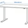 IKEA Electric height-adjustable Standing Desk + office chair Image 4