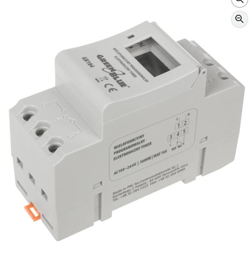 GreenBlue GB104 Programmable Timer Switch Time Relay Digital LCD DIN 16A Rail 220V