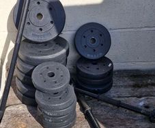 barbells and weights