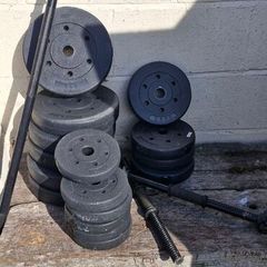 barbells and weights