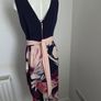 Like new. Closet London Size 16 Multi-coloured Dress with matching Saint Tropez Size L cardigan Image 4