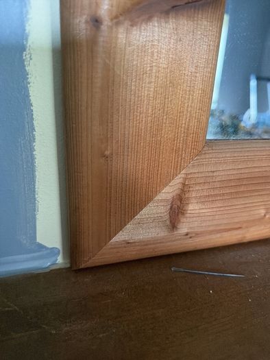 Solid wood frame mirror / excellent fireplace feature