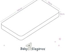 Baby Elegance Eco Fibre Cot Bed Mattress 140x70cm