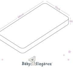 Baby Elegance Eco Fibre Cot Bed Mattress 140x70cm