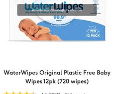 Brand New Sealed - Waterwipes 12pk