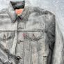 Levis Mens Trucker Denim Jacket Black Washed Type III Size S Image 2
