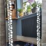 LED Bathroom Mirror Wi- Fi Weather Station Wooden Frame Cover Image 2