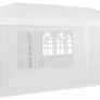 3 x 6 m Party Garden Waterproof Marque Gazebo Tent Marquee with 6 Sides Panels, White Image 2