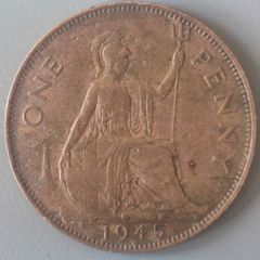 Great Britain UK 1945 One Penny