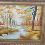 Original oil painting on board midcentury Image 3