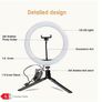 1pc 25.4cm LED Ring Fill Light Cabinet Phone Holder Mirror Lighting Image 7