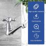 NEW SALE | Victorian Pair of Basin Taps Bathroom Sink Taps Mixers Hot and Cold Bath Brass Faucet Image 5