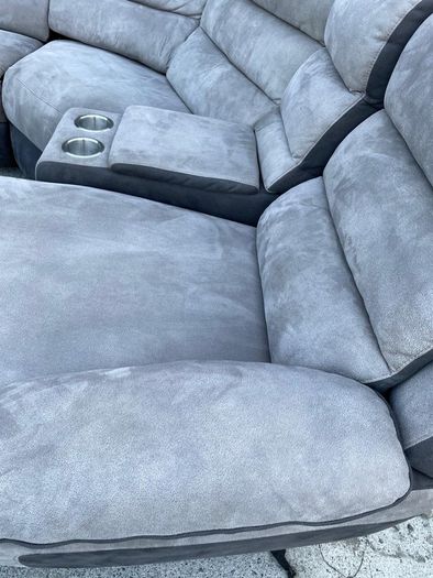 Grey Recliner corner sofa
