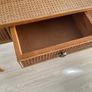 Vintage Mid Century Cane & Bamboo dressing table/console Image 7