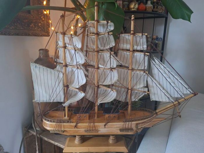 Vintage wooden ship